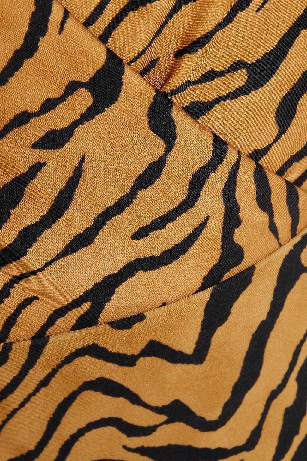 VIX PAULA HERMANNY Wrap-effect tiger-print swimsuit