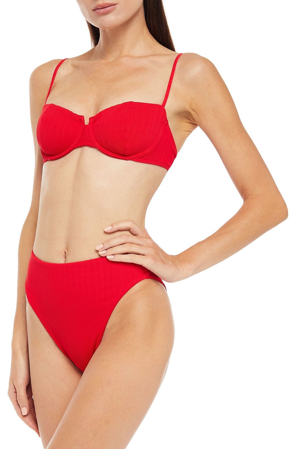 VIX PAULA HERMANNY Dune Nissi ribbed underwired bikini top