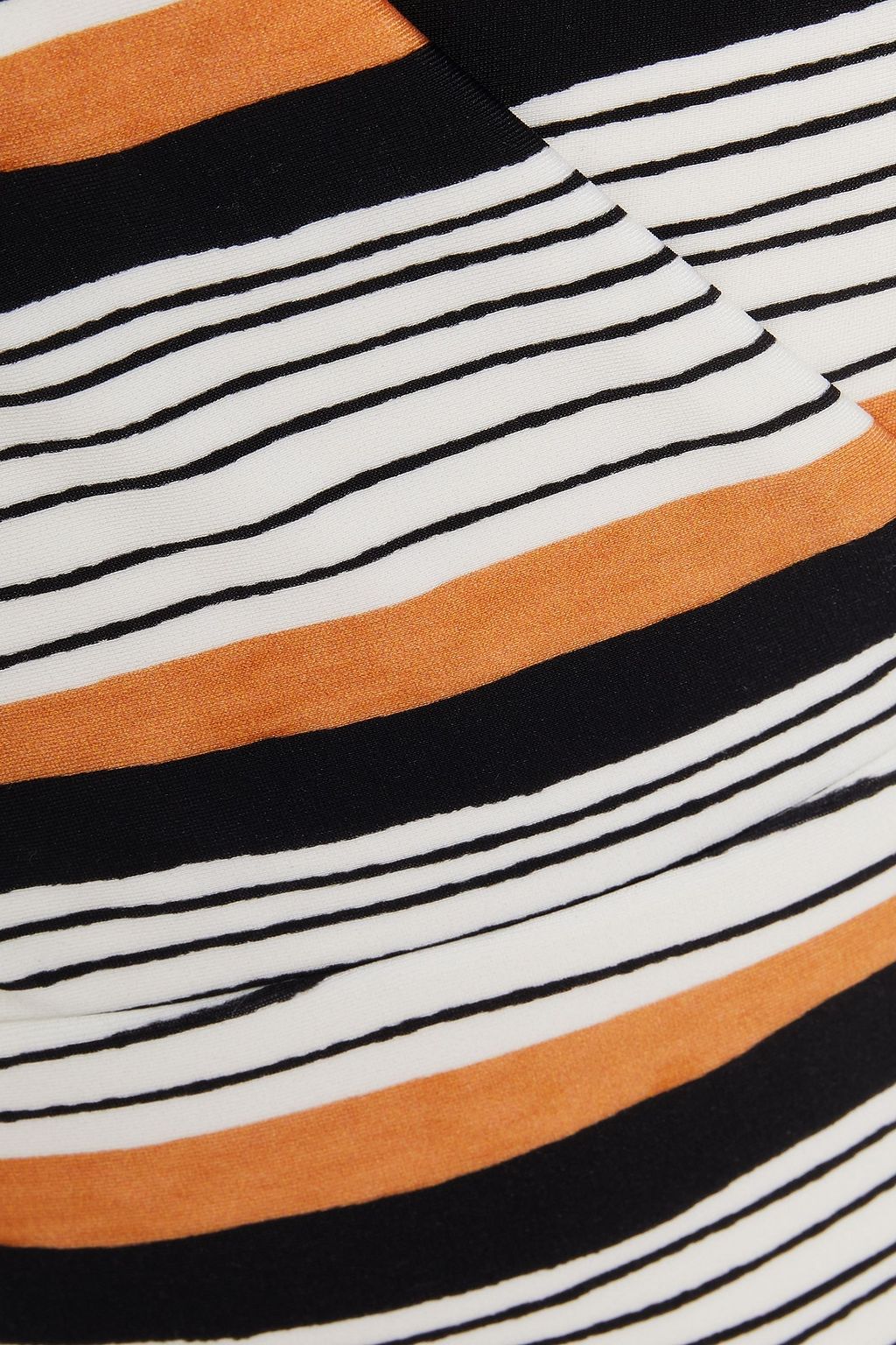 VIX PAULA HERMANNY Wrap-effect striped swimsuit
