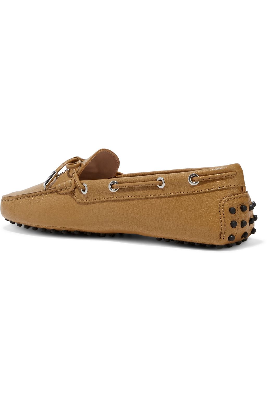 TOD'S Heaven logo-appliquéd textured-leather loafers