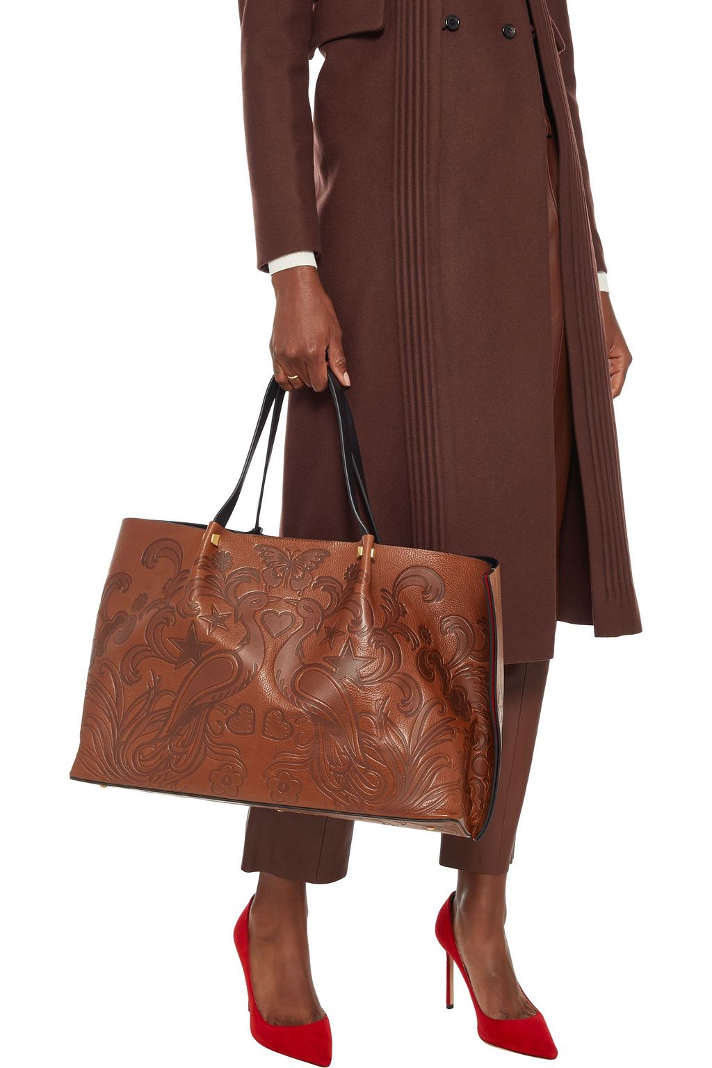 VALENTINO GARAVANI Escape embossed leather tote