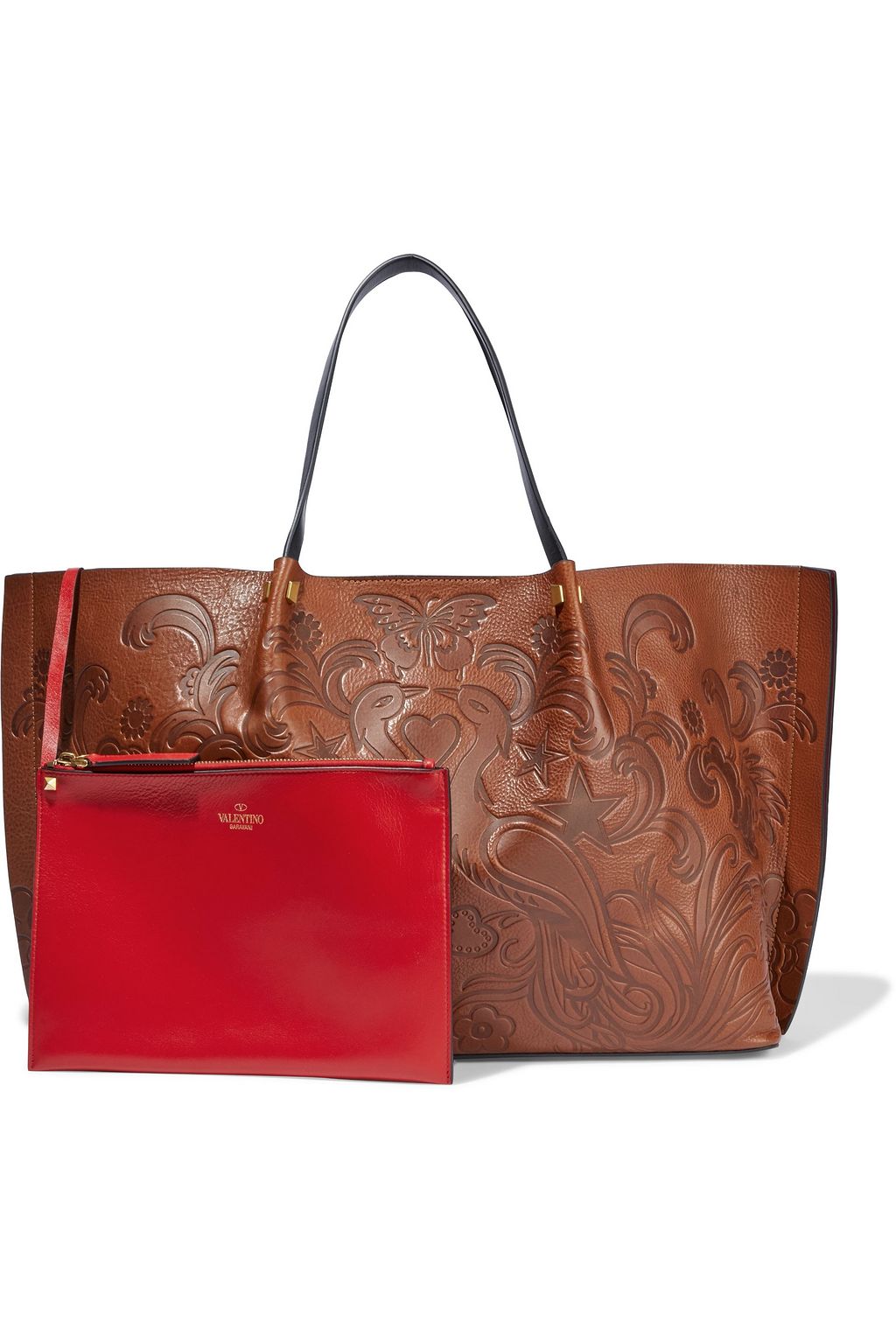 VALENTINO GARAVANI Escape embossed leather tote