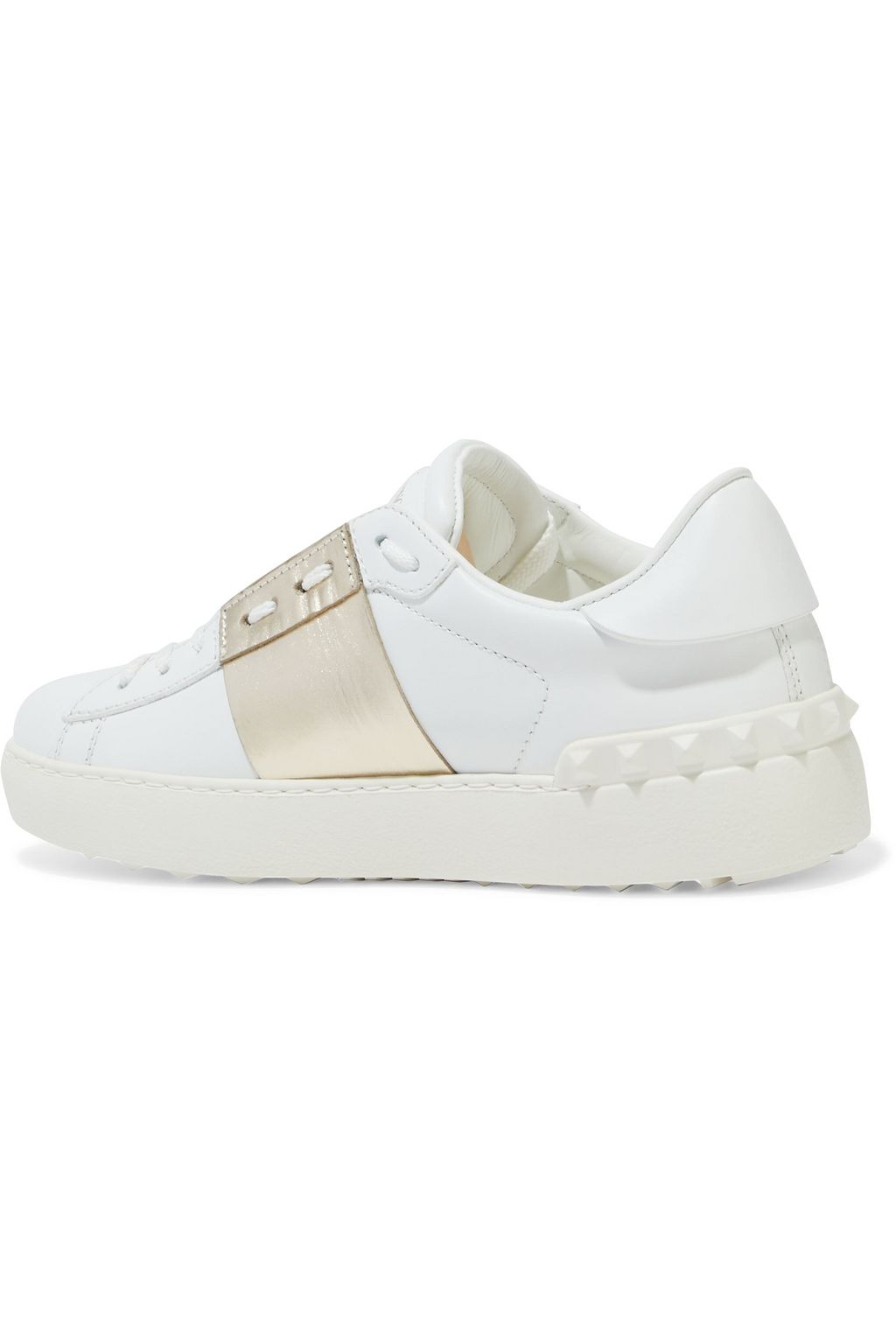 VALENTINO GARAVANI Open two-tone leather sneakers
