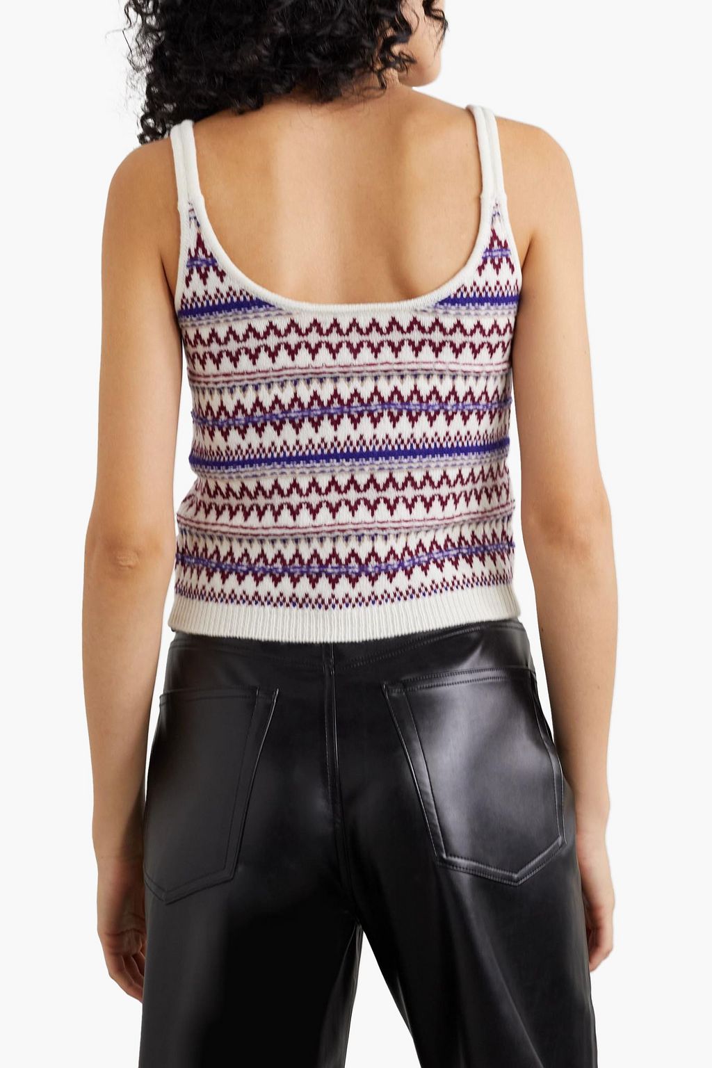 RAG & BONE Willow Fair Isle wool tank