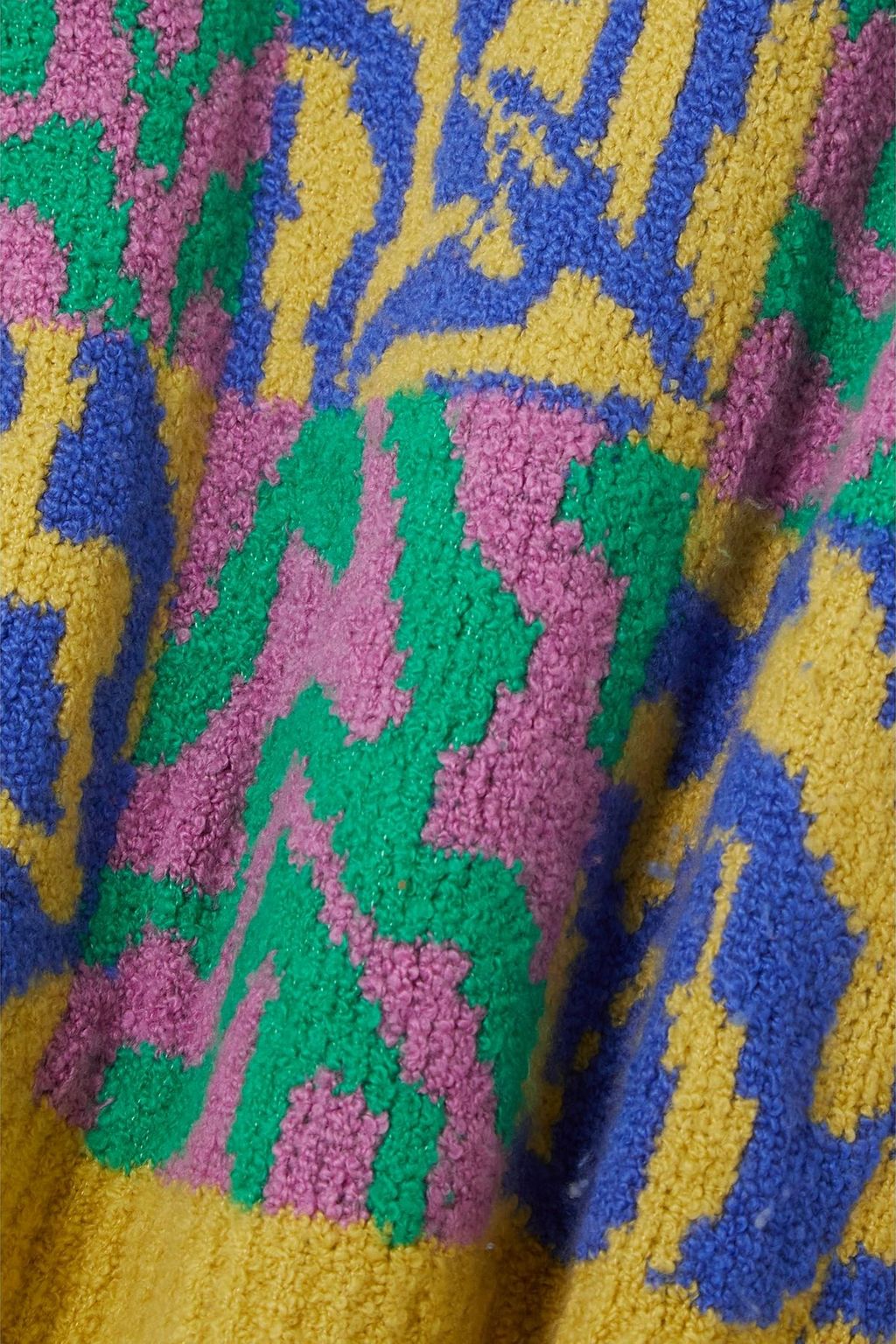THE ELDER STATESMAN Pullover aus Kaschmir-Bouclé mit Jacquard-Muster