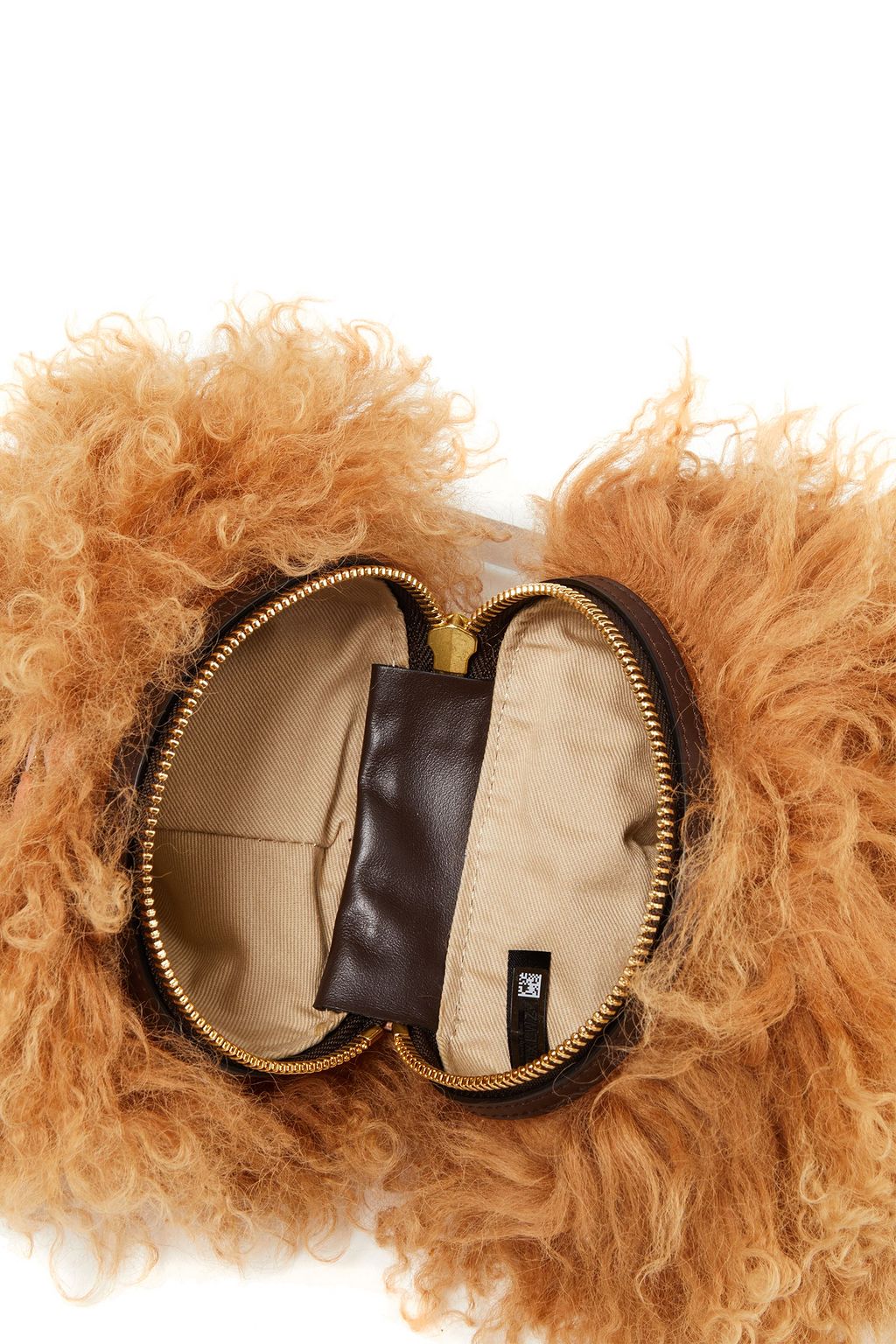 SEE BY CHLOÉ Shearling and textured-leather shoulder bag