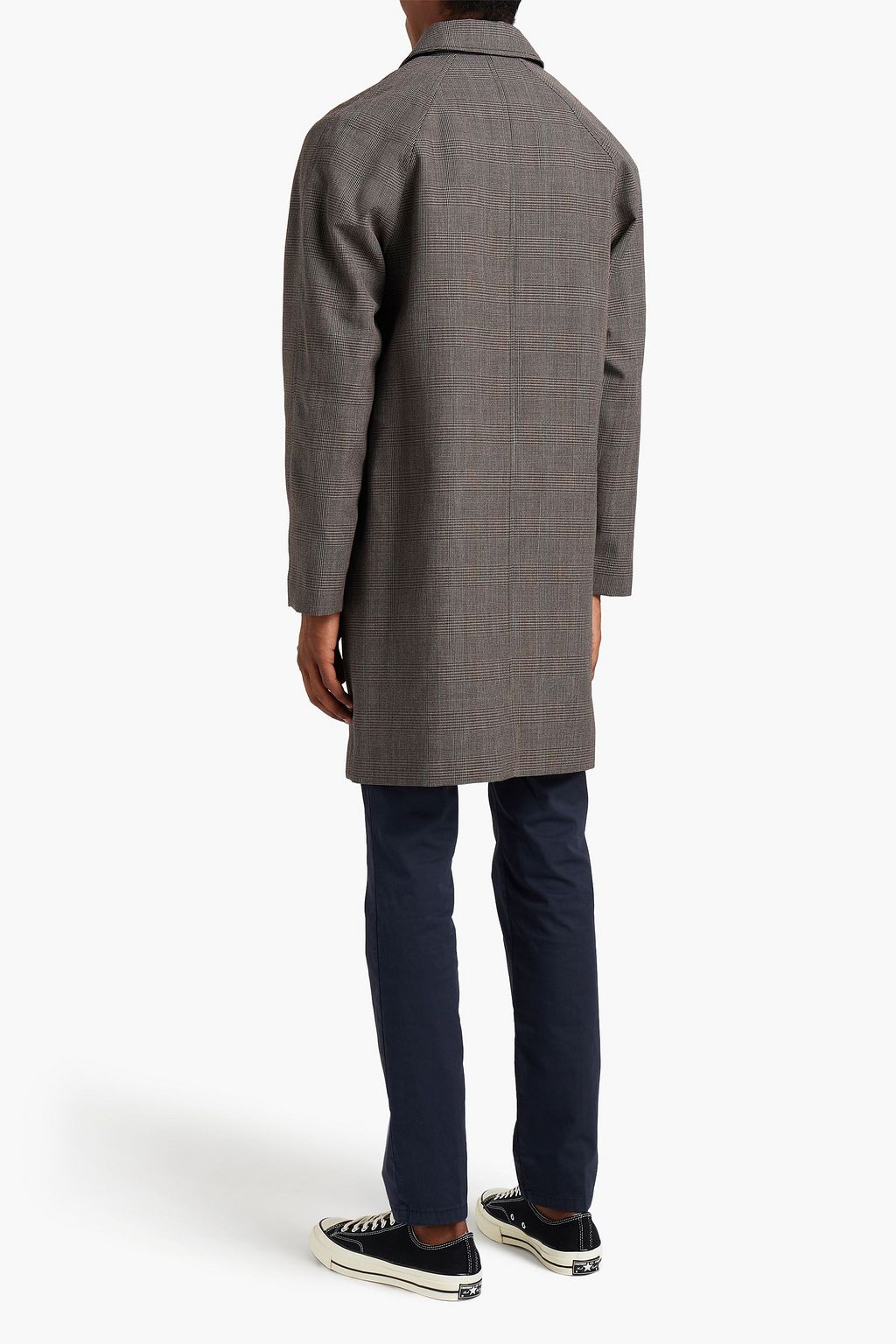 A.P.C. Prince of Wales checked jacquard coat