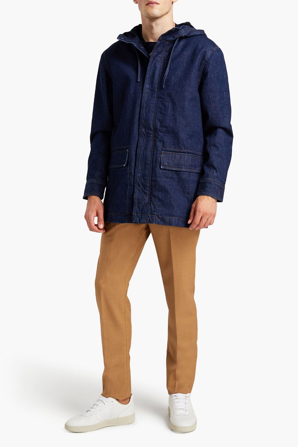 A.P.C. Roady denim hooded parka