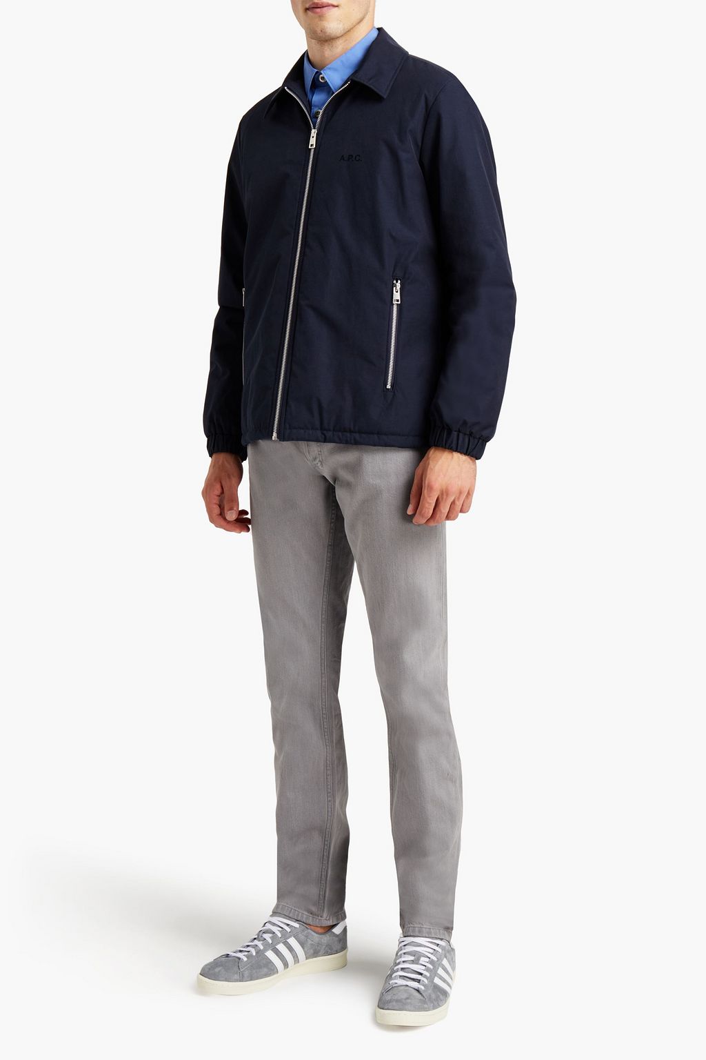 A.P.C. Leon flocked shell jacket