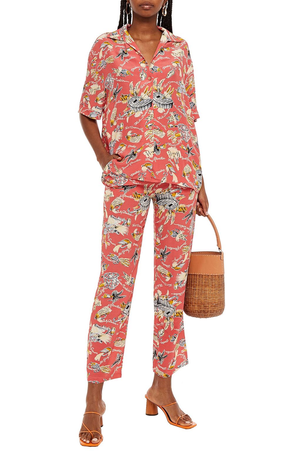 ANTIK BATIK Hilo printed crepe shirt