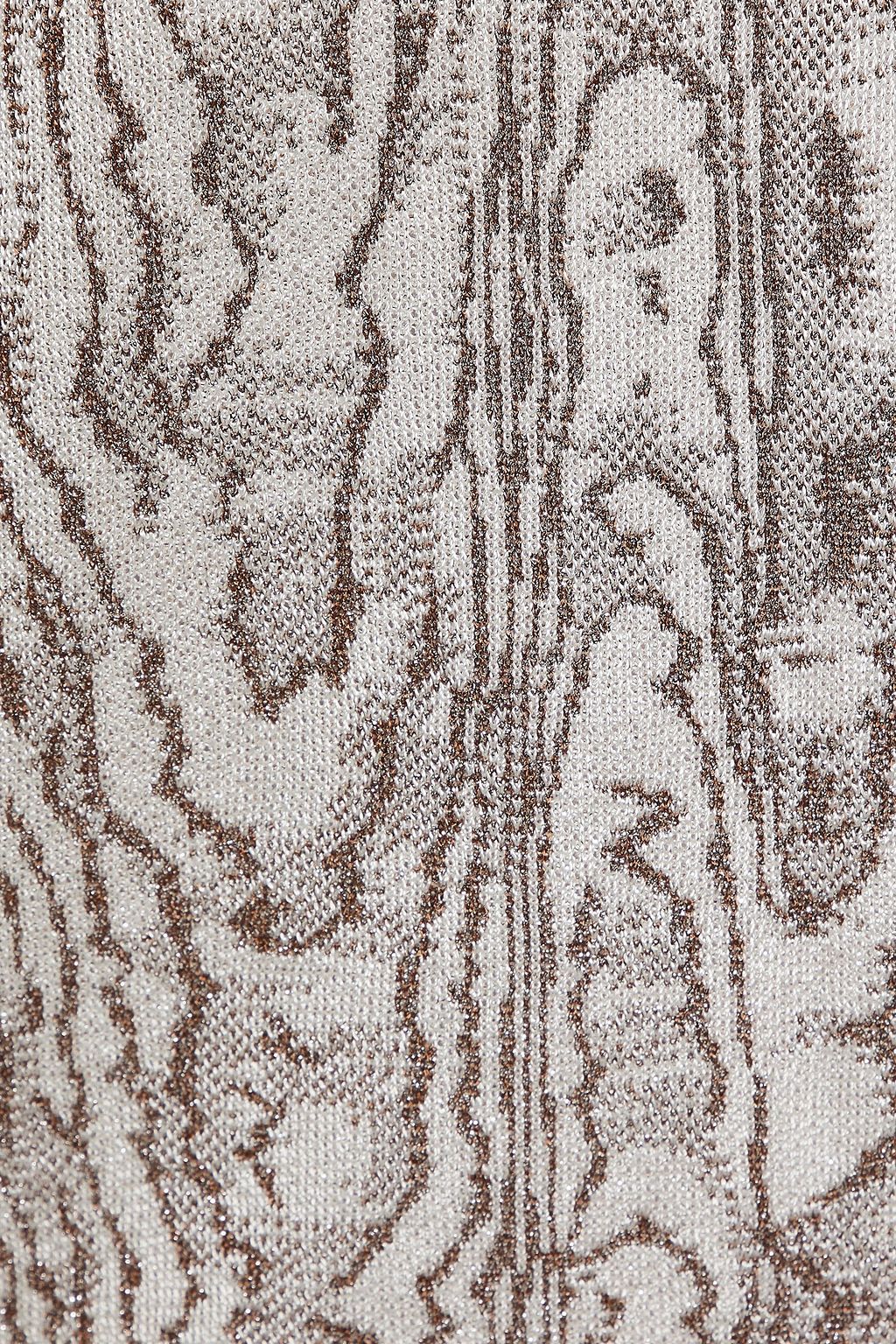 MISSONI Metallic intarsia-knit vest