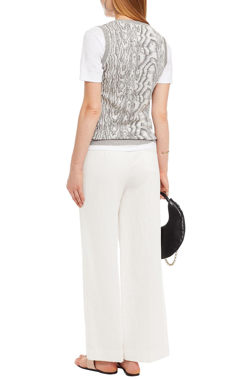MISSONI Metallic intarsia-knit vest