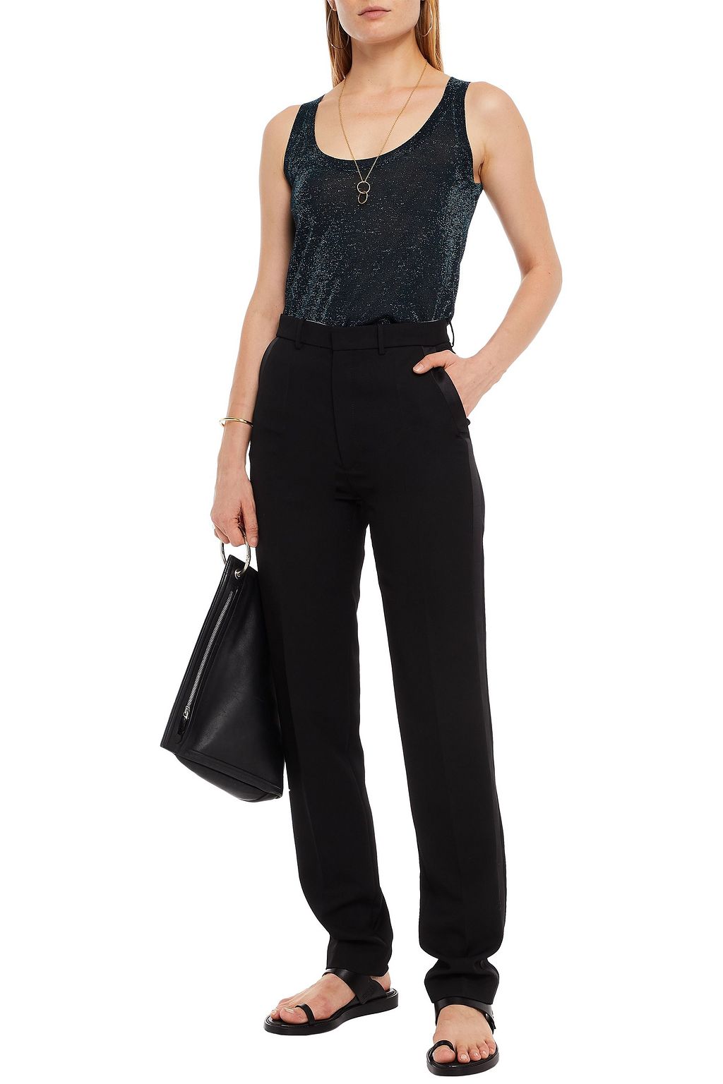 MISSONI Metallic knitted top