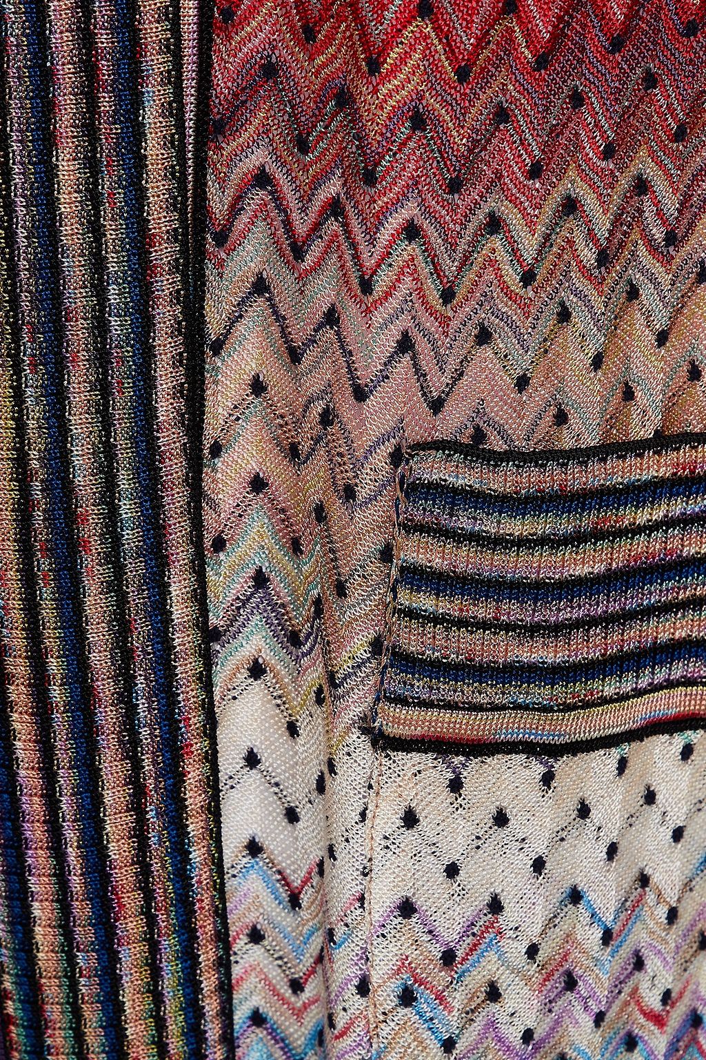 MISSONI Embroidered crochet-knit cardigan