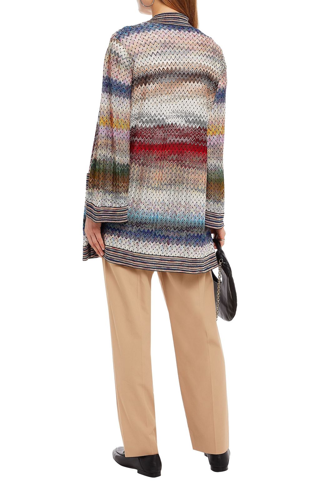 MISSONI Embroidered crochet-knit cardigan