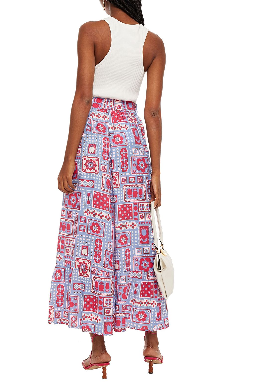 ANTIK BATIK Honoka printed twill maxi skirt