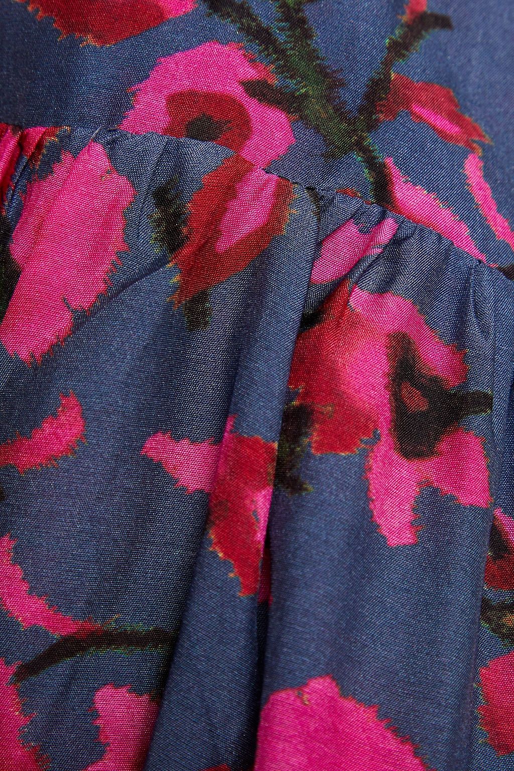 VIX PAULA HERMANNY Fiore Bia knotted floral-print voile midi dress
