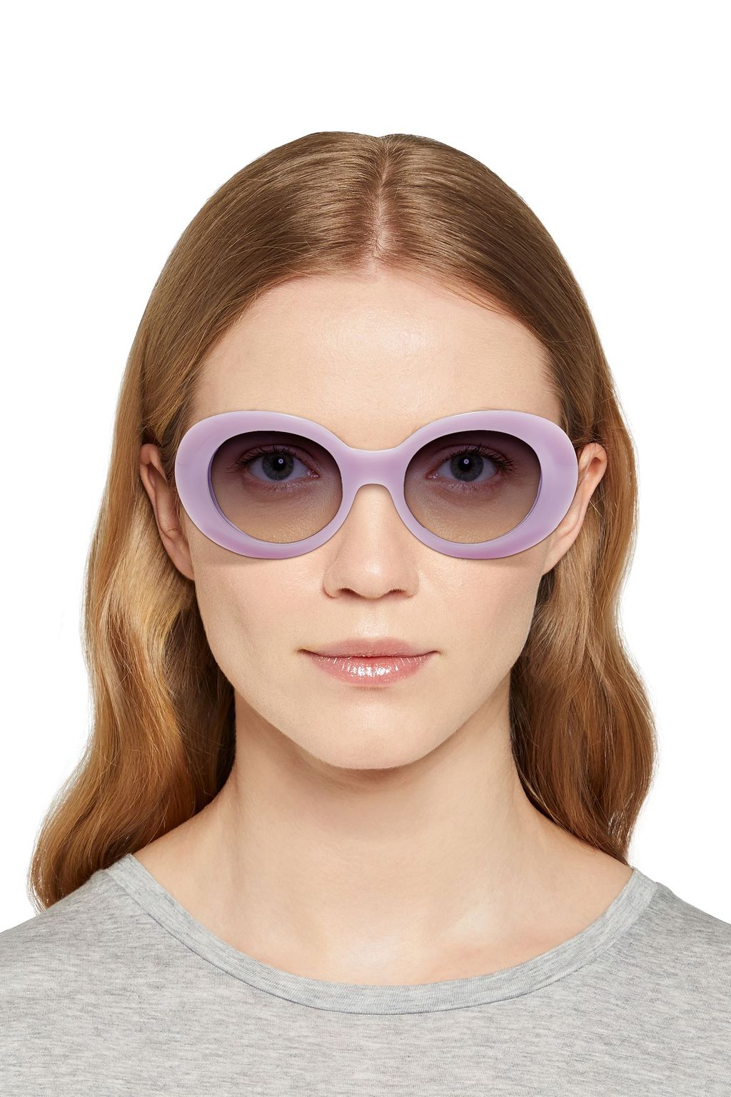 ACNE STUDIOS Mustang oval-frame acetate sunglasses