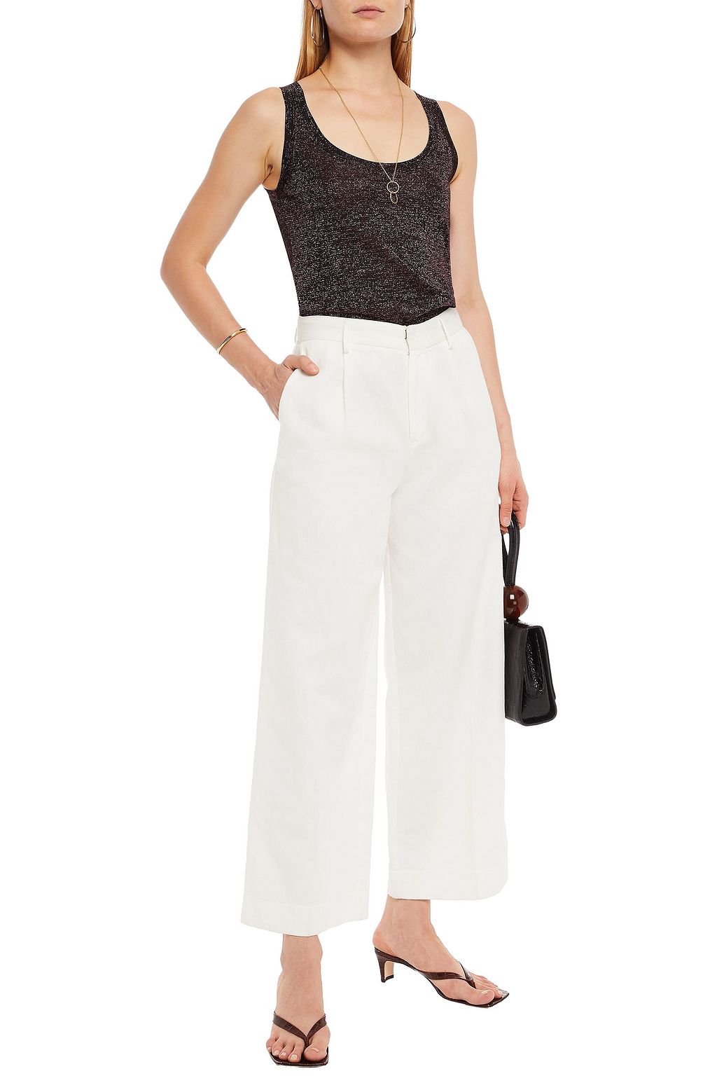 MISSONI Metallic knitted top