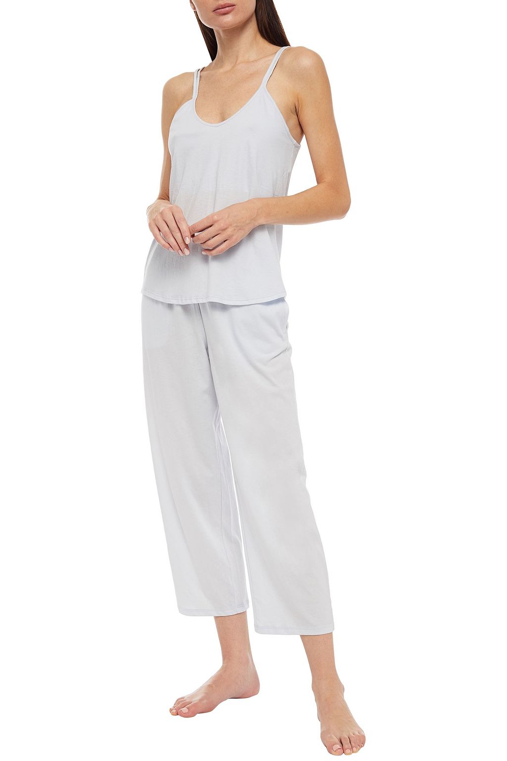 SKIN Organic cotton-jersey pajama set