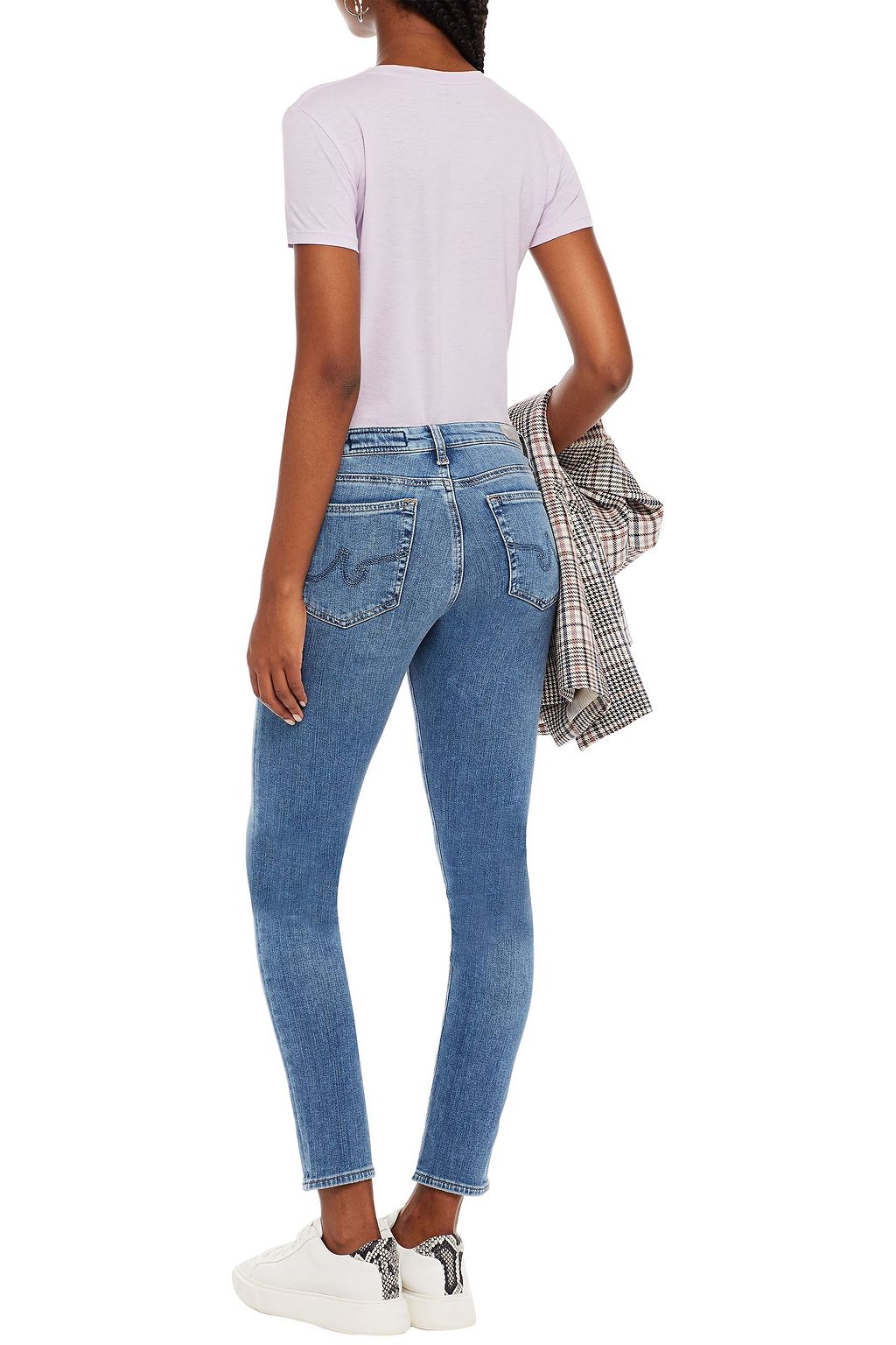 AG JEANS Prima cropped low-rise skinny jeans