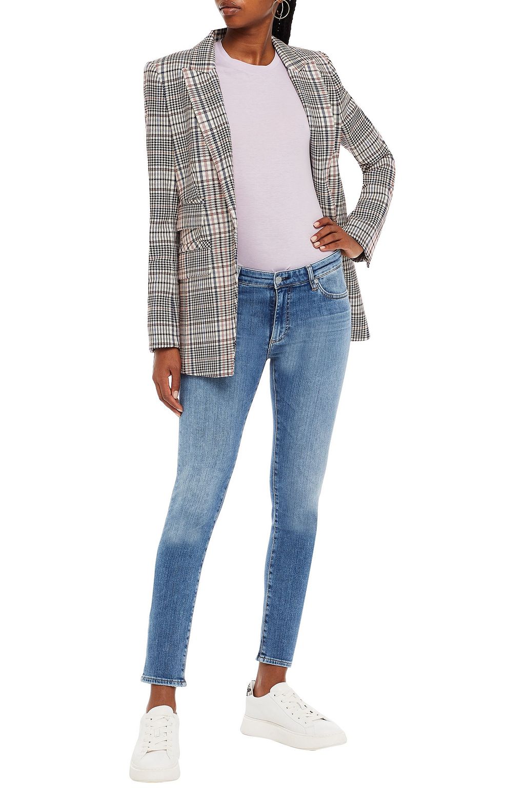 AG JEANS Prima cropped low-rise skinny jeans
