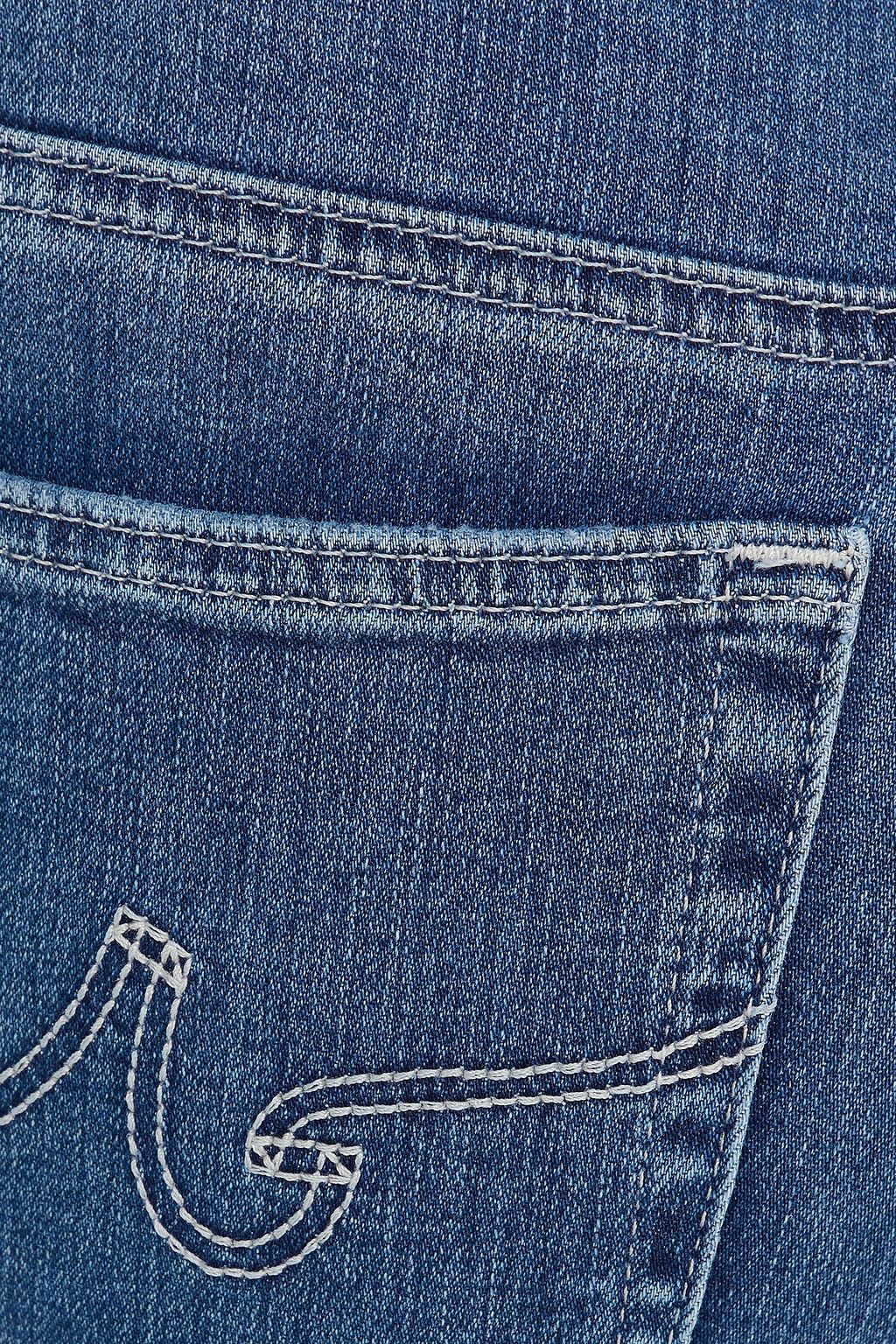 AG JEANS Faded mid-rise skinny jeans