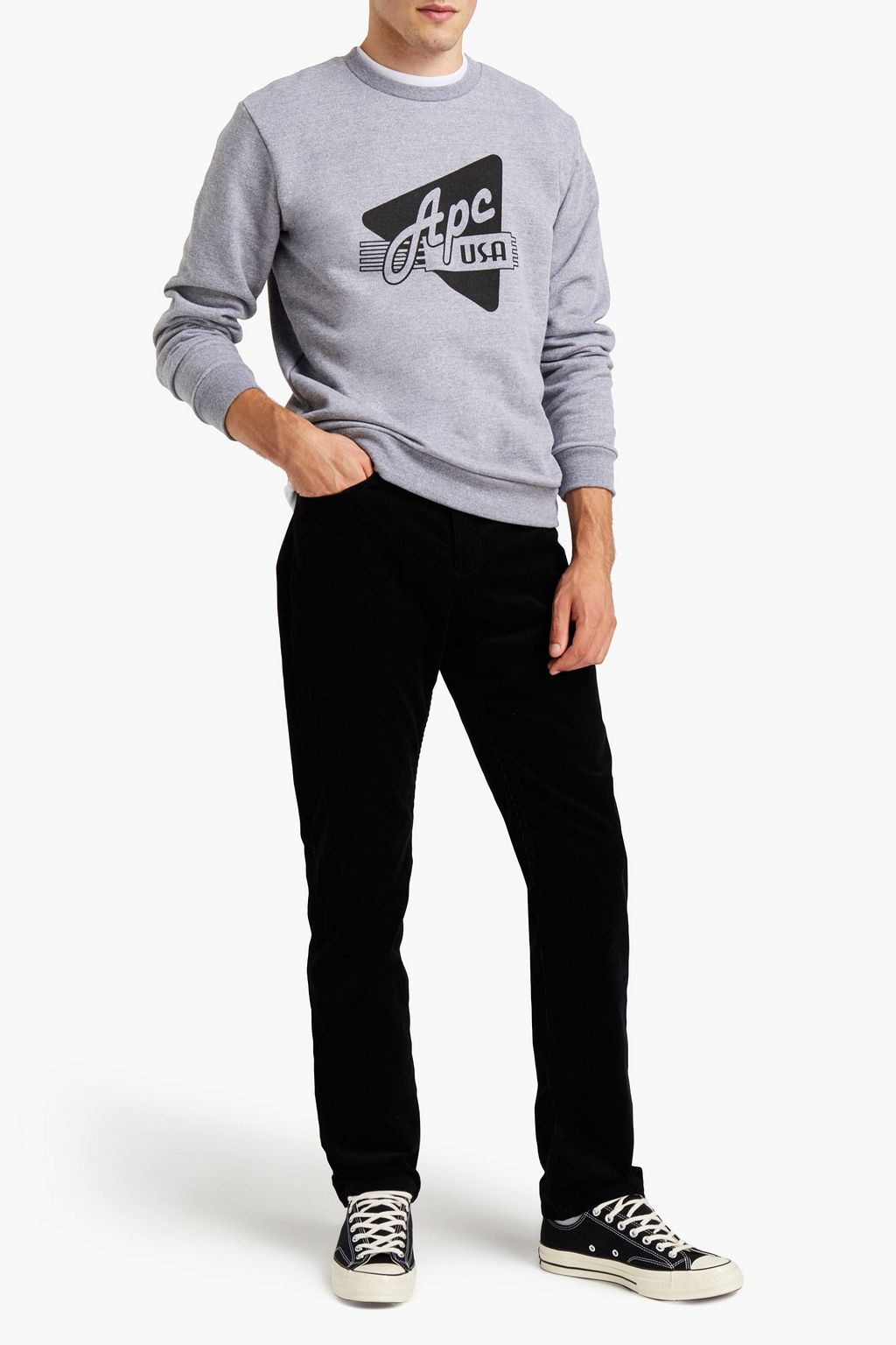 A.P.C. Straight-leg cotton-corduroy pants