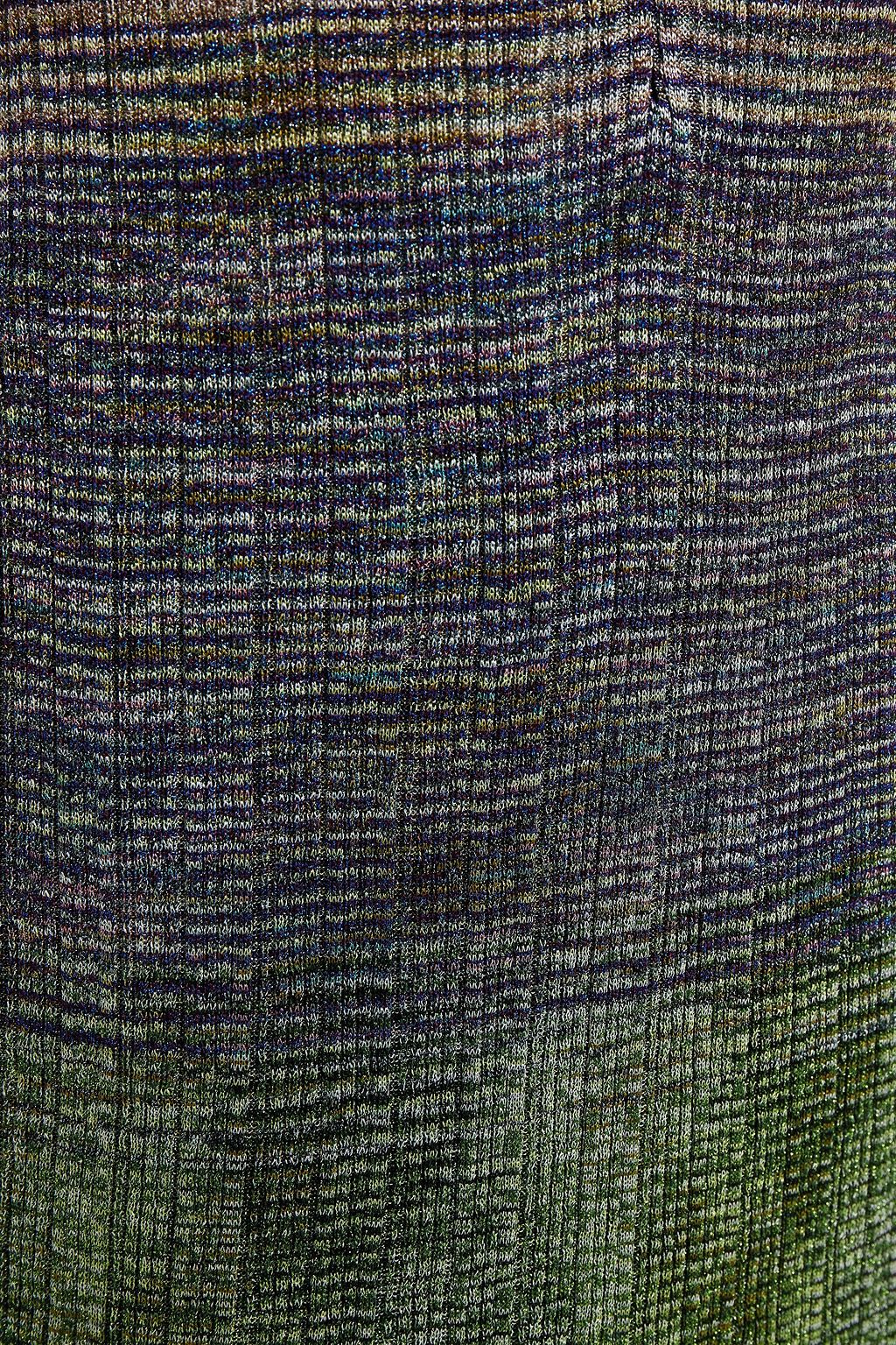 MISSONI Metallic crochet-knit mini dress