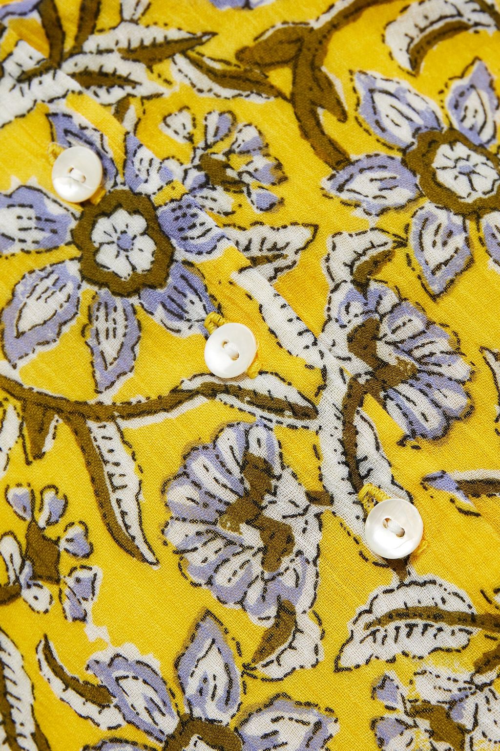 ANTIK BATIK Maria floral-print cotton-gauze blouse