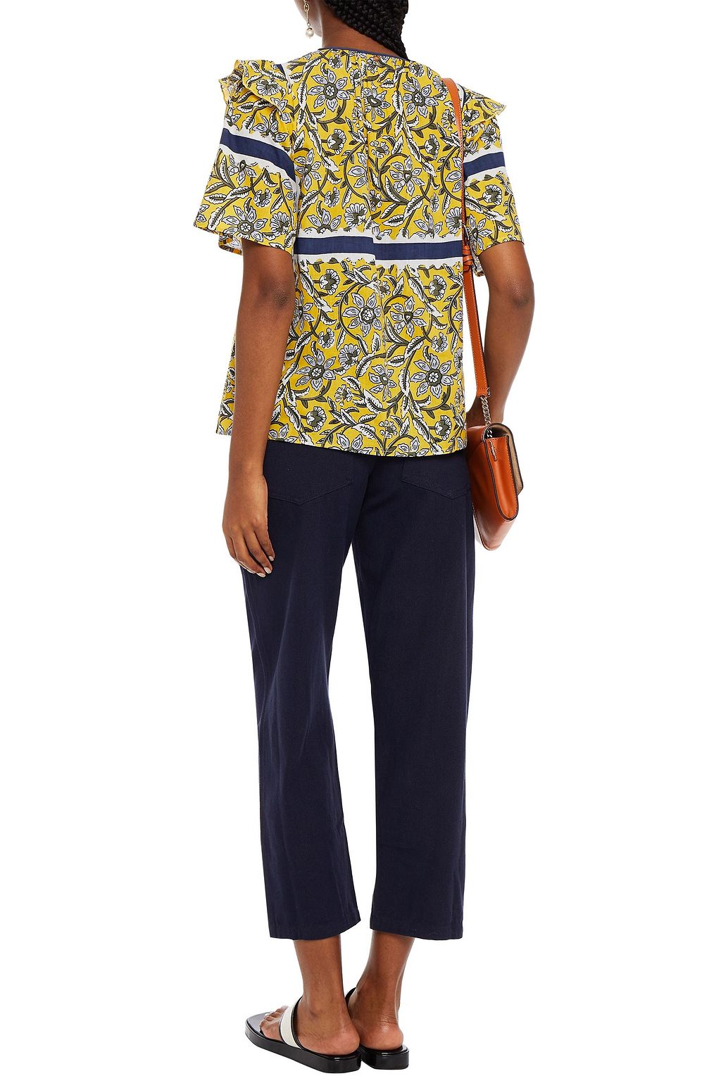 ANTIK BATIK Ronan cropped cotton-twill straight-leg pants