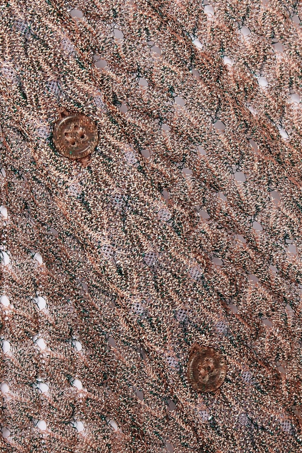 MISSONI Metallic crochet-knit shirt