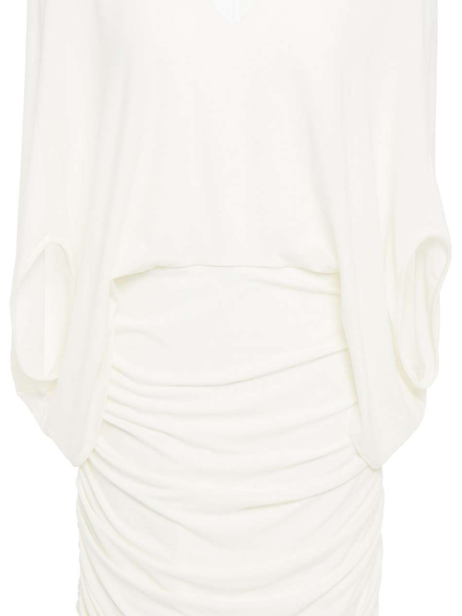 ruched stretch-jersey mini dress
