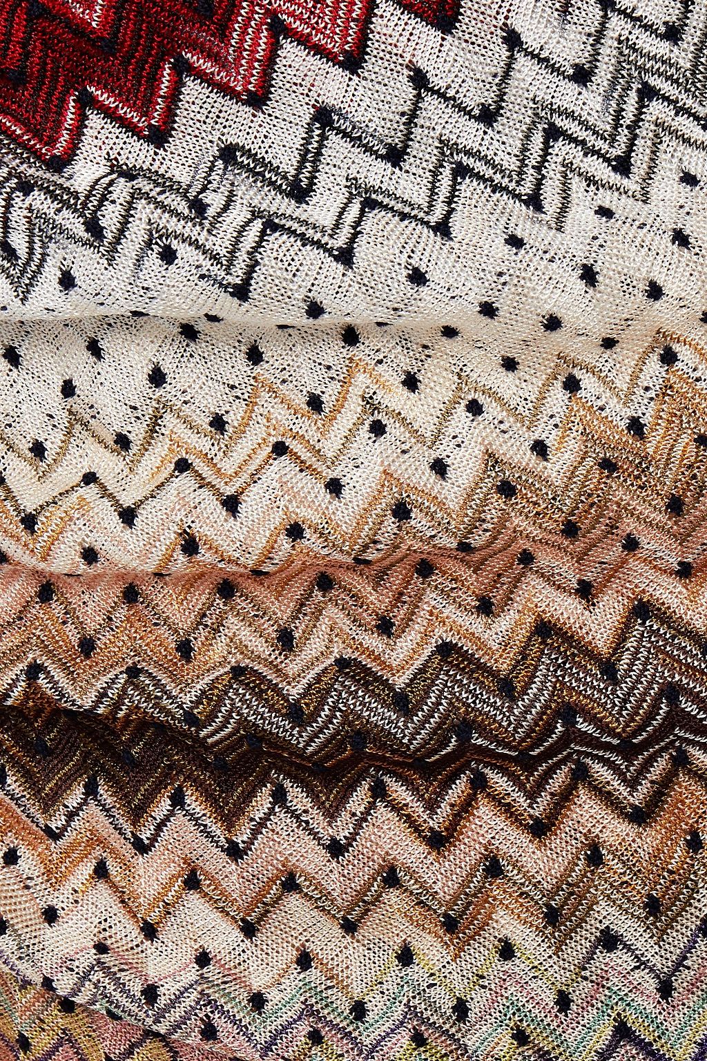 MISSONI Wrap-effect crochet-knit mini dress