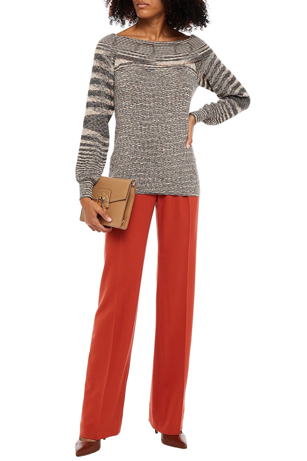 MISSONI Crochet-knit wool sweater
