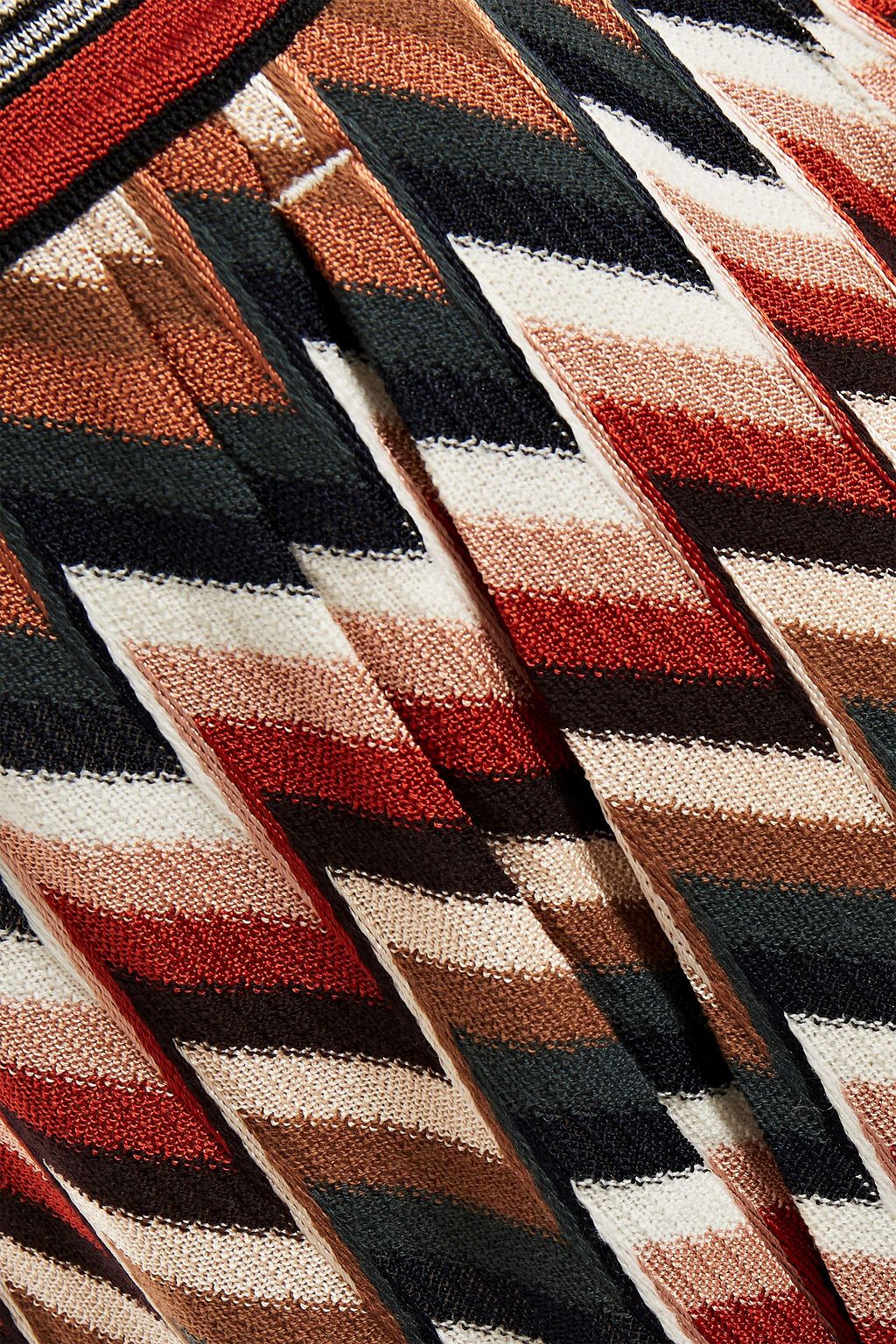 MISSONI Pleated crochet-knit straight-leg pants