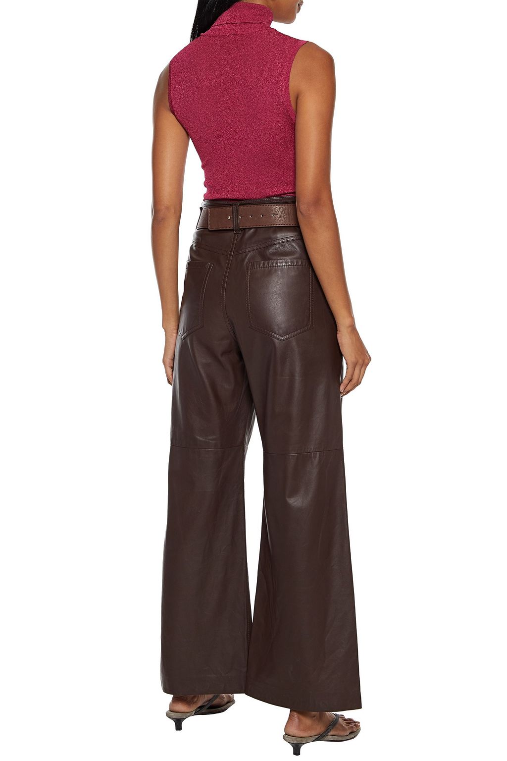BRUNELLO CUCINELLI Metallic knitted turtleneck top