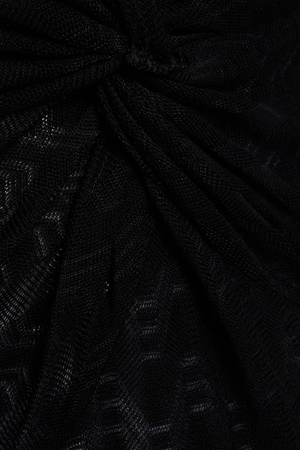 MISSONI Twisted crochet-knit wool-blend maxi dress