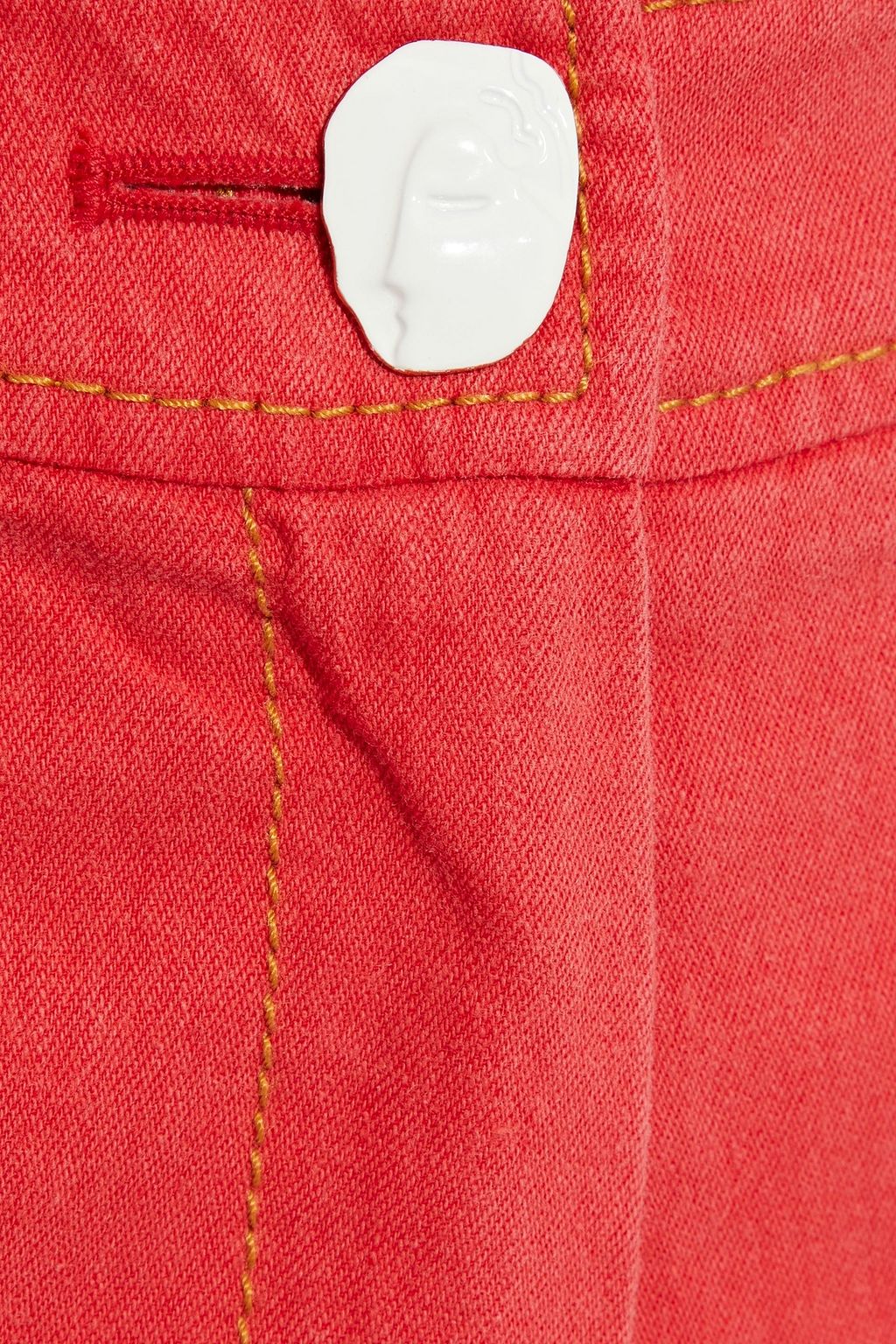 REJINA PYO Elise cropped linen-blend slim-leg pants