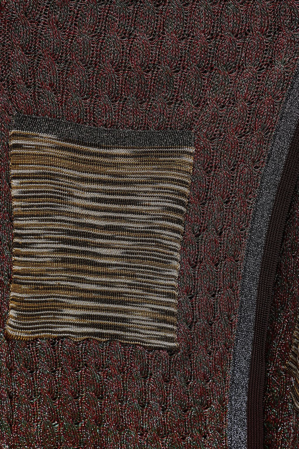 MISSONI Metallic crochet-knit cardigan