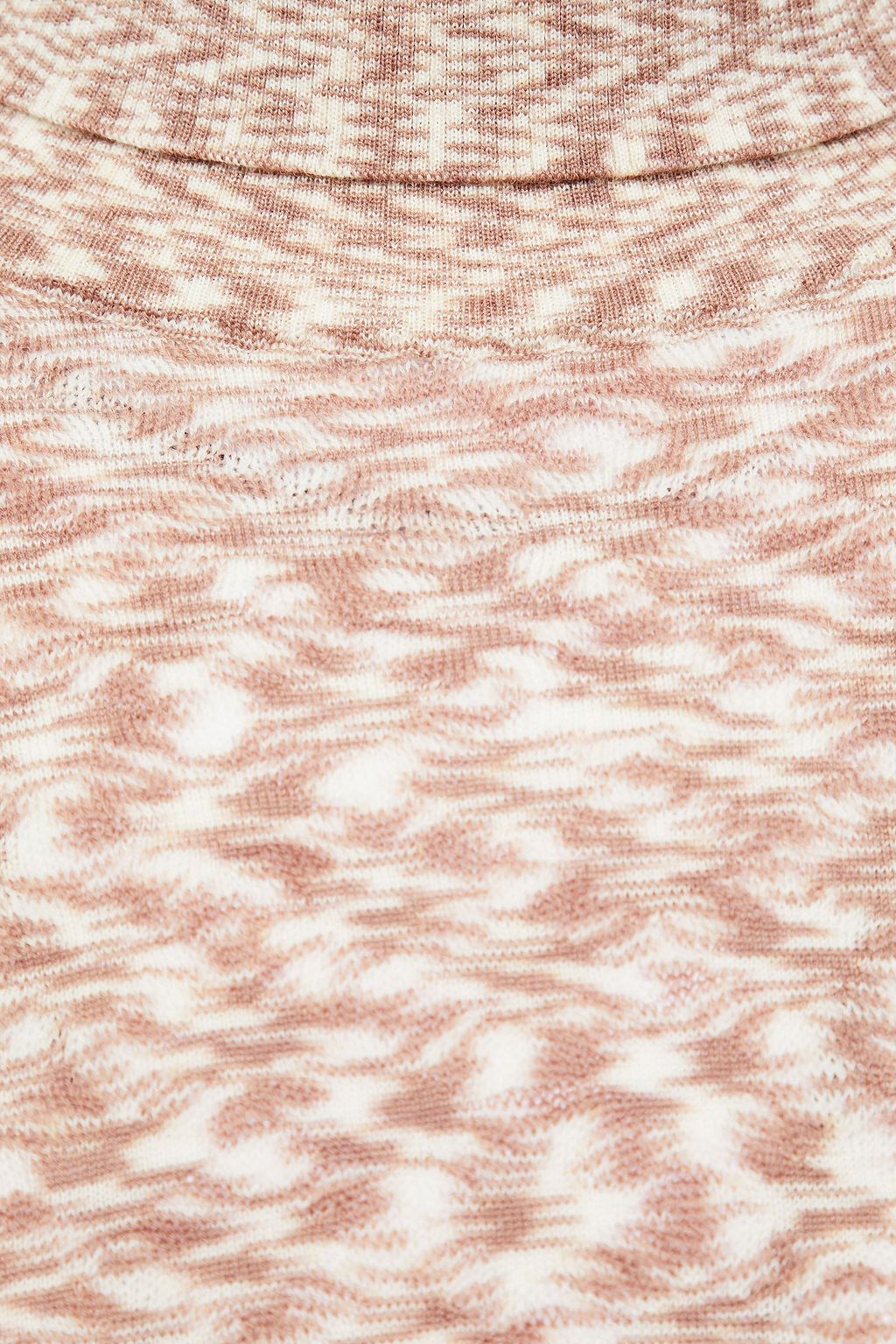 MISSONI Crochet-knit wool turtleneck sweater