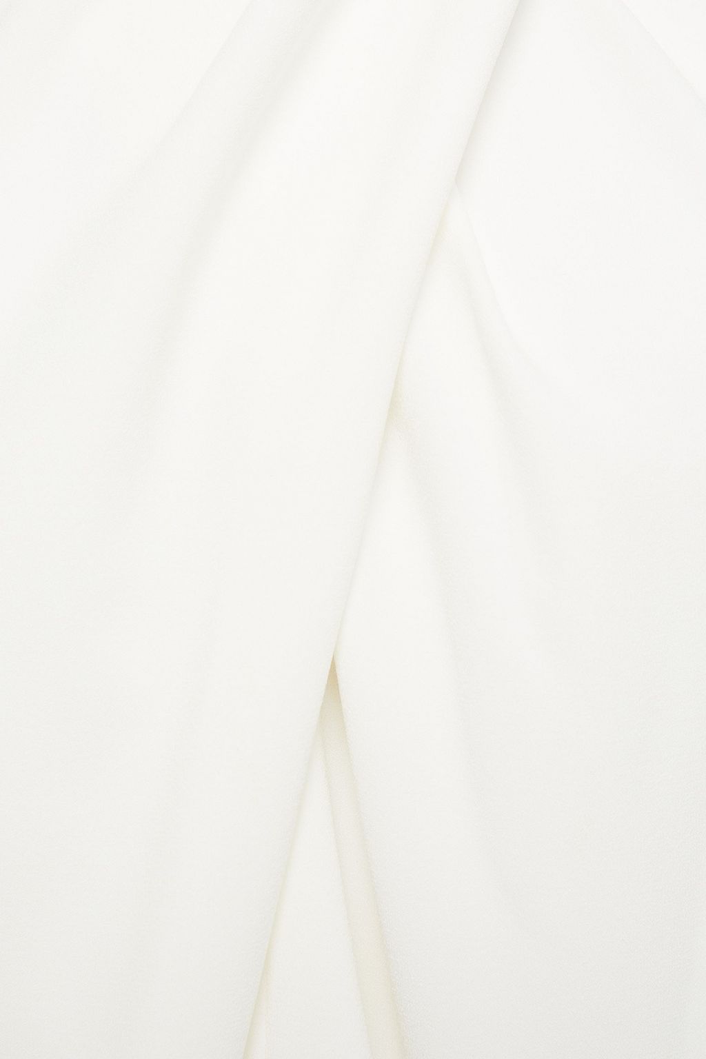 HALSTON Crossover crepe top