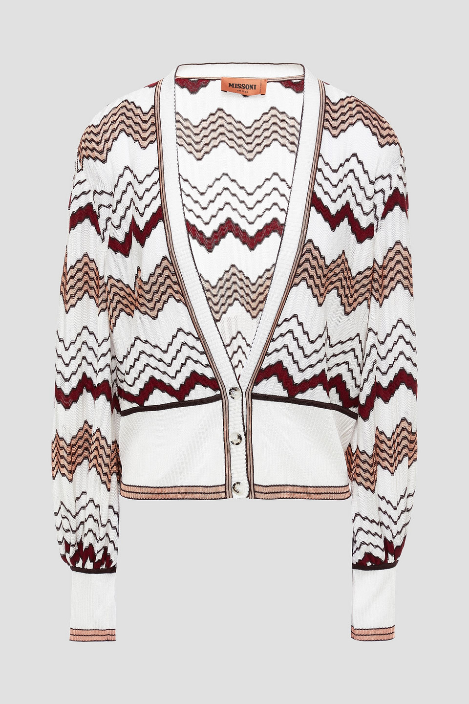 Missoni Woman Crochet-knit Cardigan White Size 42