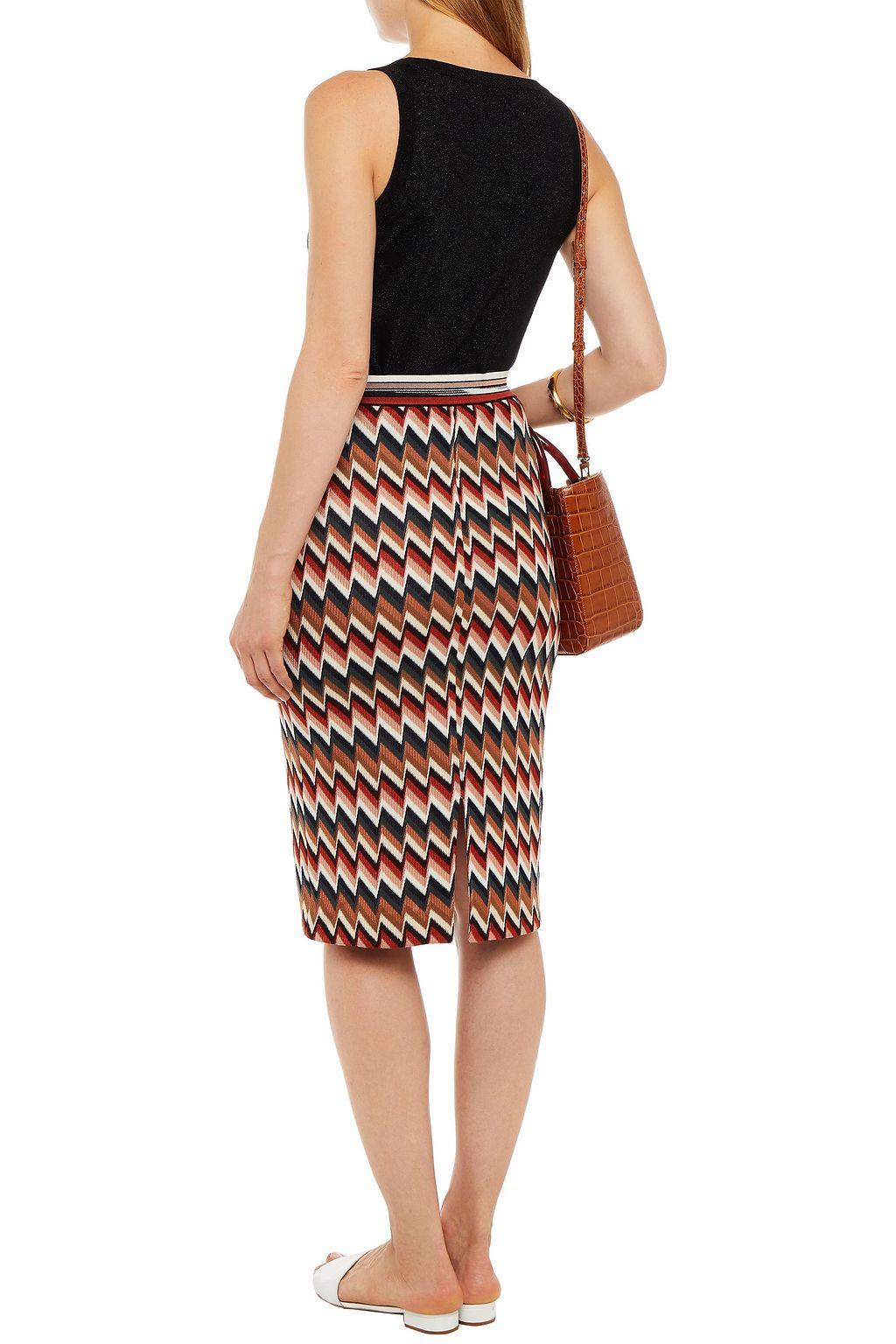 MISSONI Strickoberteil in Metallic-Optik