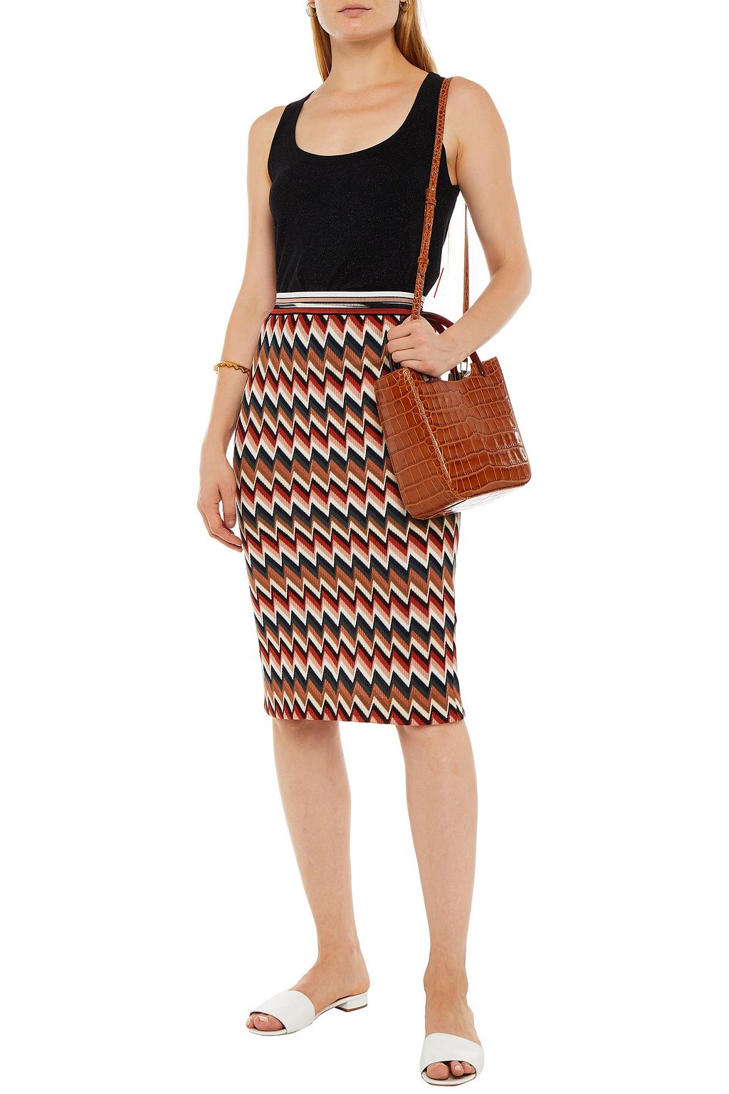 MISSONI Strickoberteil in Metallic-Optik