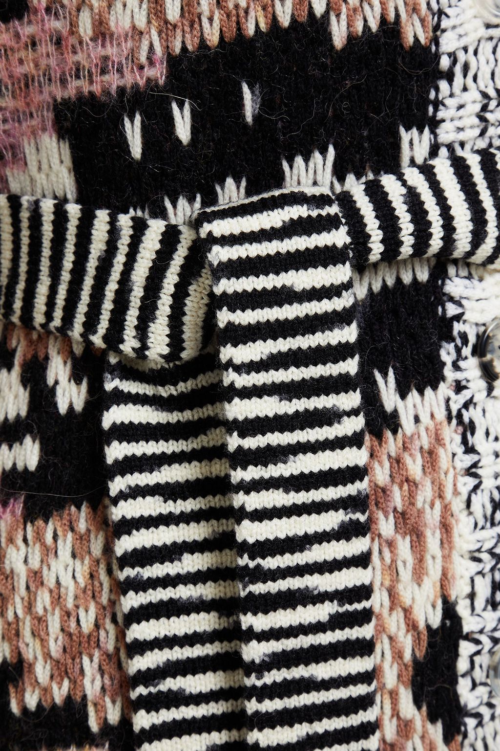 MISSONI Jacquard-knit wool-blend cardigan