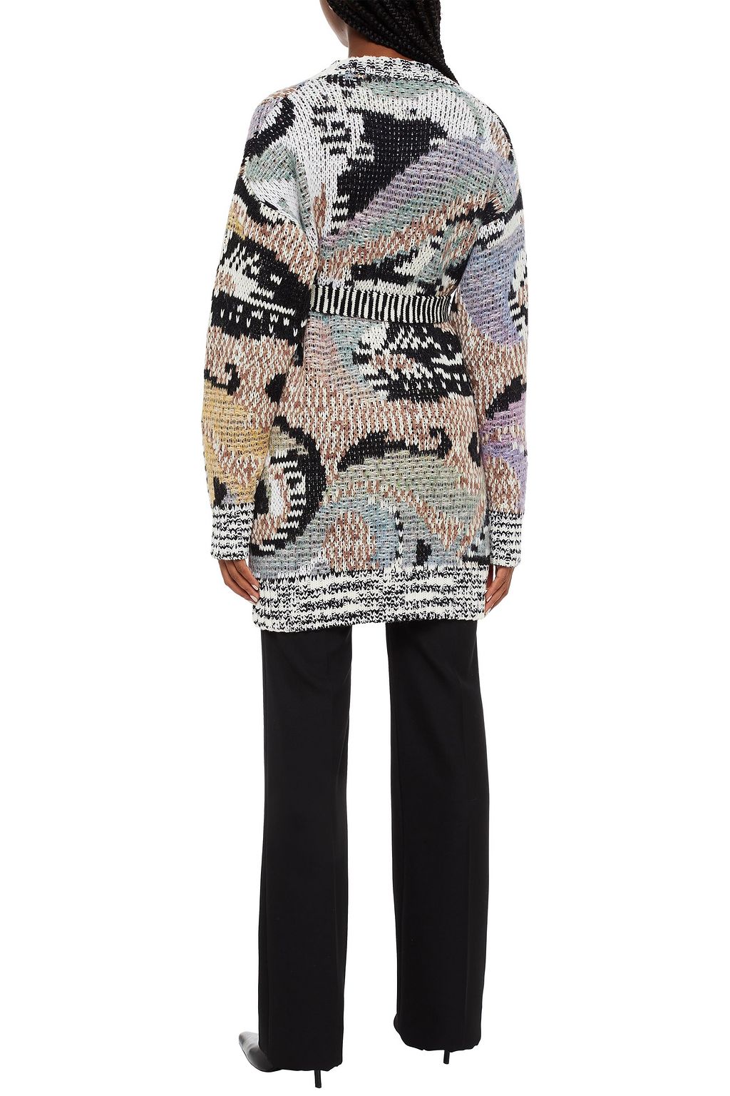 MISSONI Jacquard-knit wool-blend cardigan