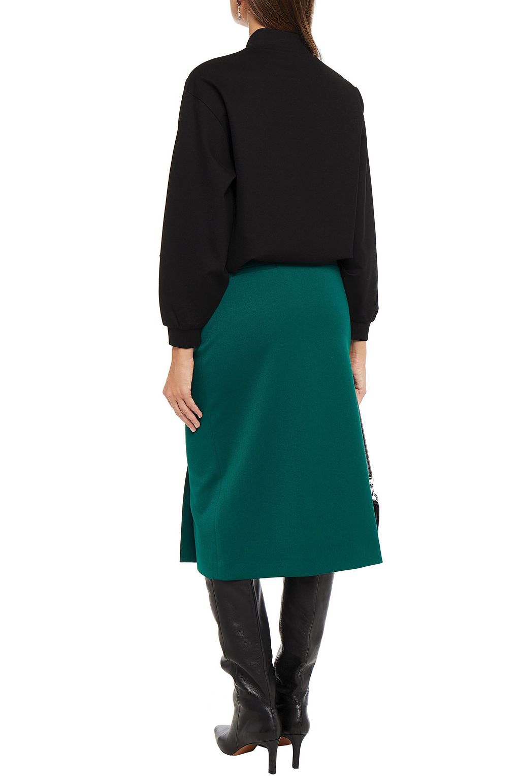VICTORIA, VICTORIA BECKHAM Flocked ponte sweatshirt
