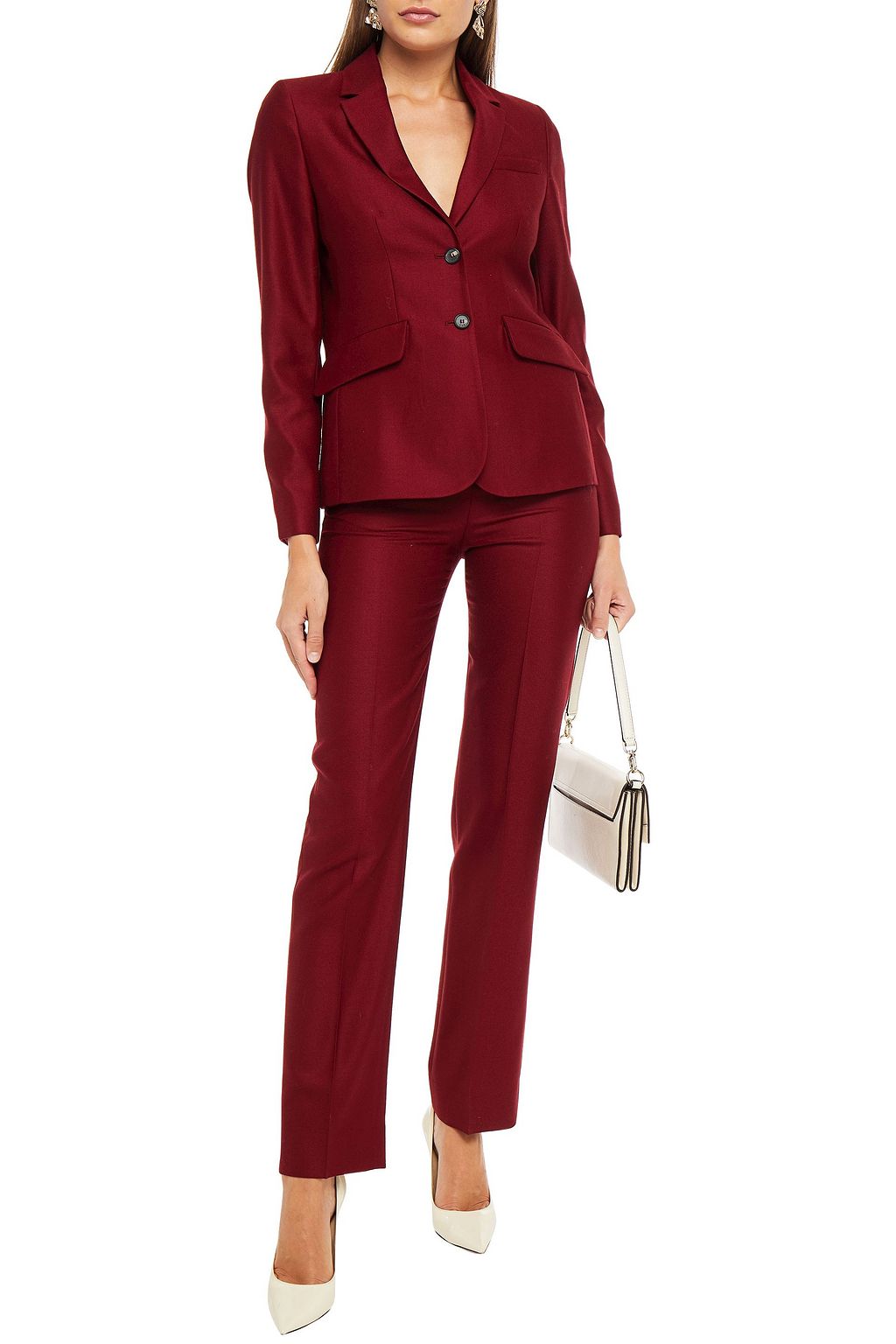 VICTORIA, VICTORIA BECKHAM Wool-twill blazer