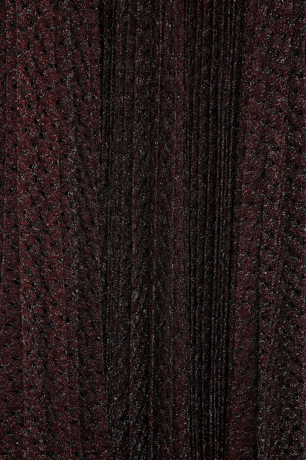 MISSONI Pleated metallic crochet-knit maxi slip dress